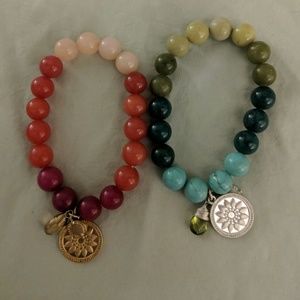 Stella & Dot Jewelry - Stella and Dot Pendant Elastic Bracelets Stella & Dot Jewelry - Stella and Dot Pendant Elastic Bracelets